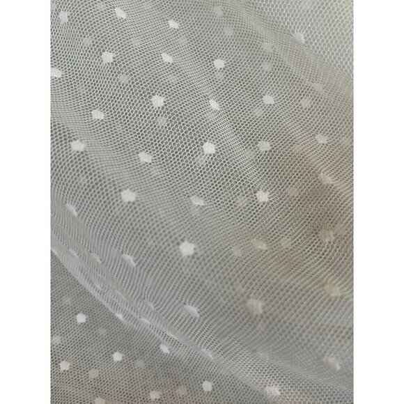 Torrid Top Milkmaid 4X Cream Swiss Dot Mesh Feminine Coquette Smock Crop Boho - Picture 5 of 13